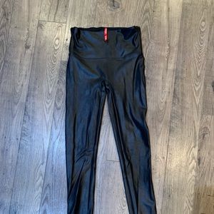 Spanx faux leather leggings